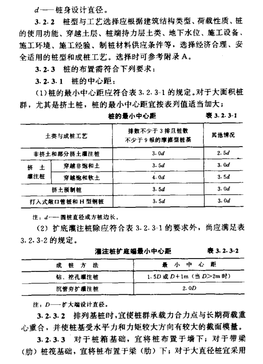 黄梅建筑桩基技术基本设计规定